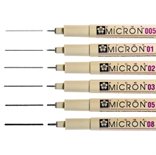 Pigma Micron 04 - 0.4 mm / Sort